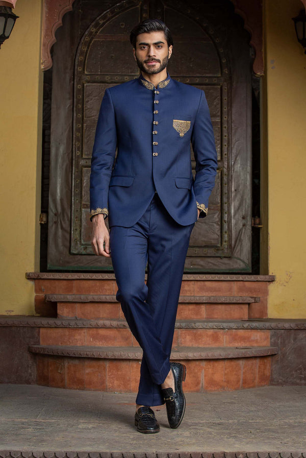 Buy Embroidered Jodhpuri Suit For Wedding – Mohanlal Sons